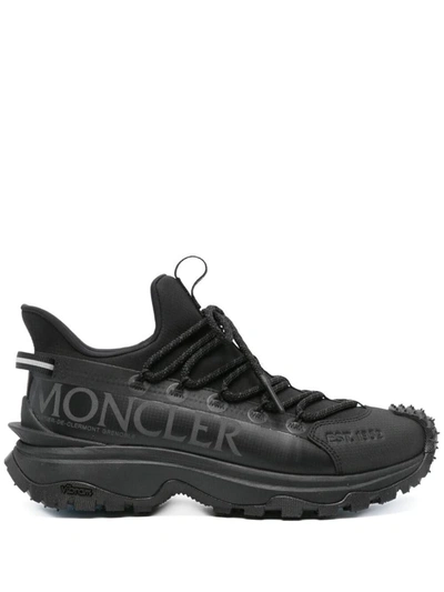 Shop Moncler Trailgrip Lite2 Low Top Sneakers Shoes In Black