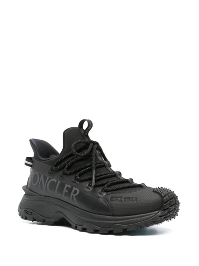 Shop Moncler Trailgrip Lite2 Low Top Sneakers Shoes In Black