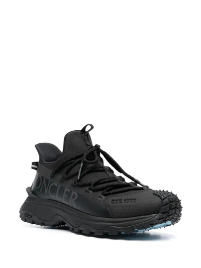 Shop Moncler Trailgrip Lite2 Low Top Sneakers Shoes In Black