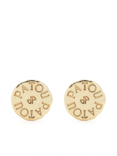Shop Patou Antique Coin Clip Earrings Accessories In Grey