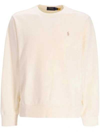 Shop Polo Ralph Lauren Crew Neck Sweatshirt Clothing In White