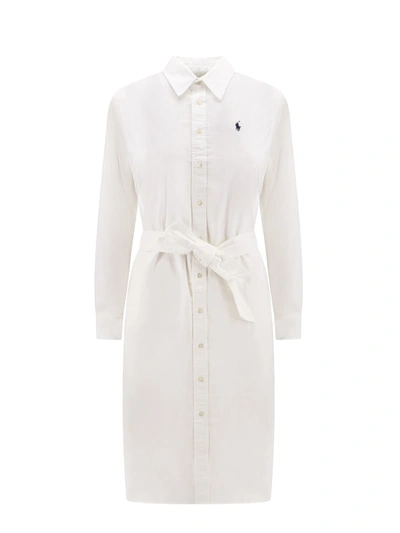 Shop Polo Ralph Lauren Dress In White