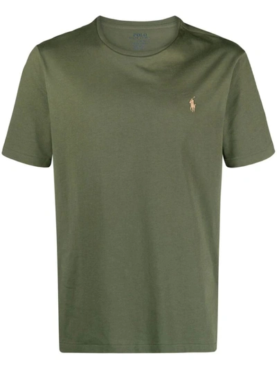 Shop Polo Ralph Lauren Short Sleeves Slim Fit T-shirt Clothing In Green