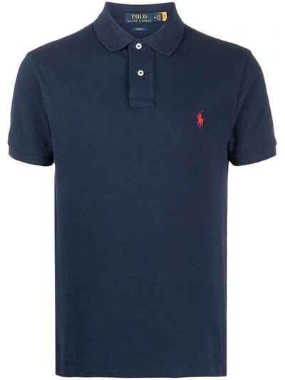Shop Polo Ralph Lauren Slim Fit Polo Clothing In Blue