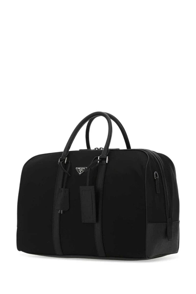 Shop Prada Travel Bags In Black