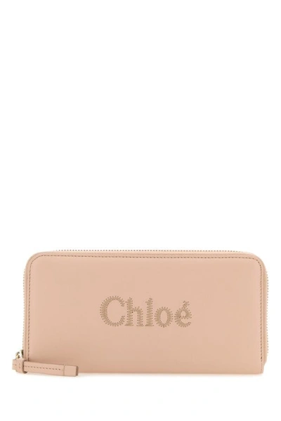 Shop Chloé Chloe Woman Skin Pink Nappa Leather Wallet