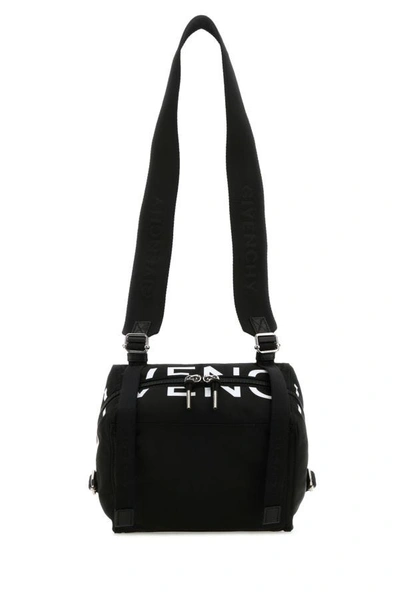 Shop Givenchy Man Black Nylon Blend Pandora Crossbody Bag