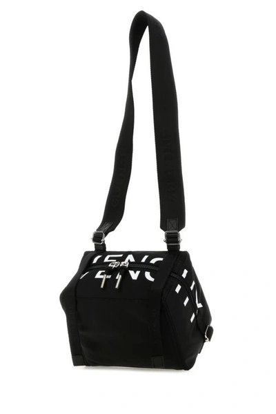Shop Givenchy Man Black Nylon Blend Pandora Crossbody Bag