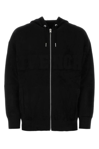 Shop Givenchy Man Black Viscose Blend Oversize Sweatshirt