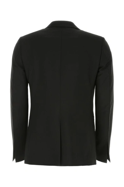 Shop Givenchy Man Black Wool Blend Blazer