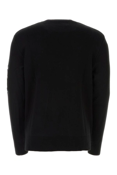 Givenchy Embroidered Logo Wool Sweater In Black