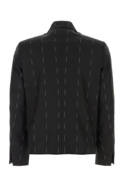 Shop Givenchy Man Embroidered Twill Blazer In Multicolor