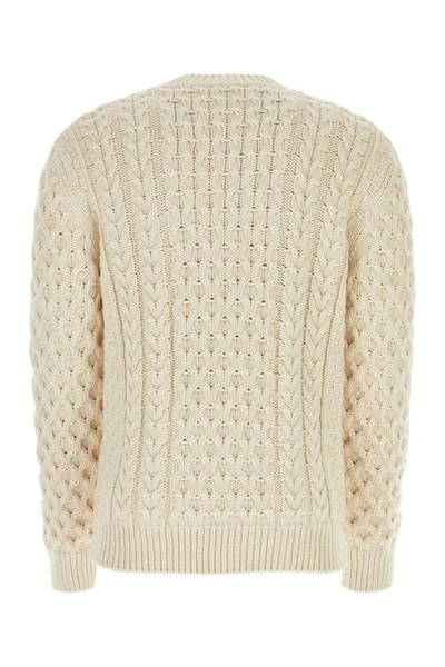 Shop Givenchy Man Sand Cotton Blend Sweater In Brown