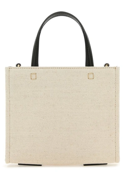 Shop Givenchy Woman Sand Canvas Mini G-tote Handbag In Brown