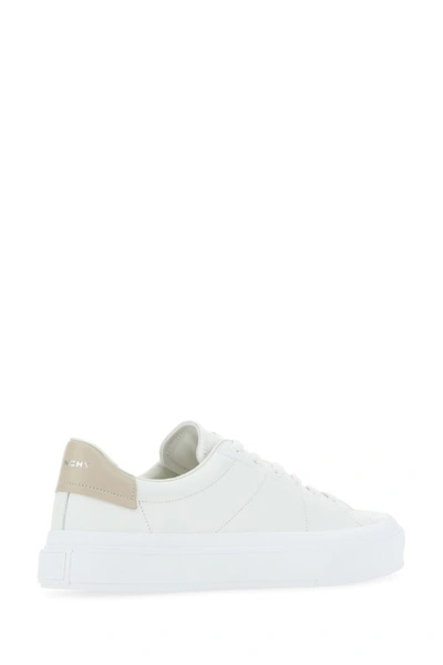 Shop Givenchy Woman White Leather City Sport Sneakers