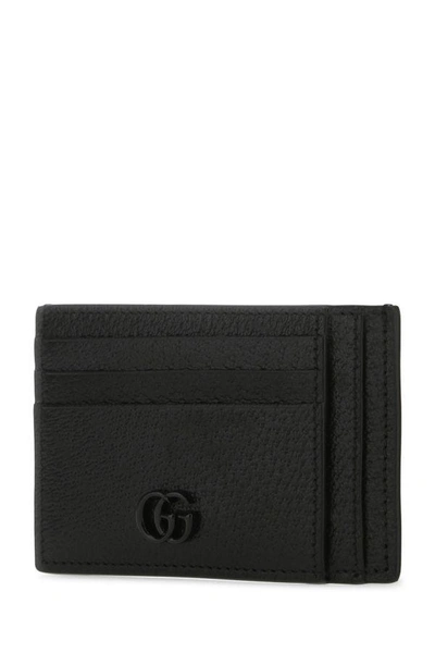 Shop Gucci Man Black Leather Card Holder