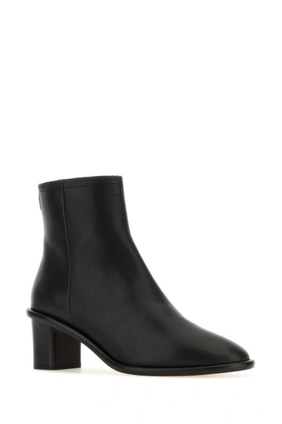 Shop Isabel Marant Woman Black Leather Ankle Boots