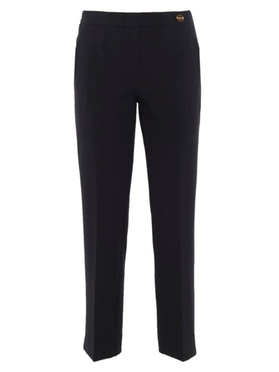 Shop Callas Milano Women's Charlotte Stretch Jersey Cropped Boy Pants In Black