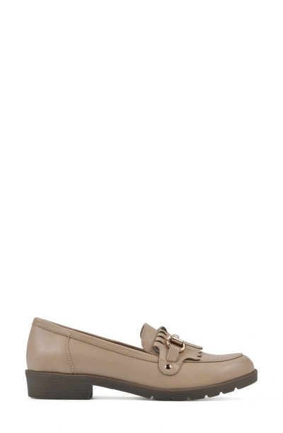 Shop Cliffs By White Mountain Galeena Buckle Kiltie Loafer In Natural/ Smooth