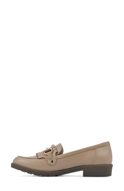 Shop Cliffs By White Mountain Galeena Buckle Kiltie Loafer In Natural/ Smooth
