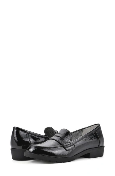 Shop Cliffs By White Mountain Galah Penny Loafer In Black/ Patent