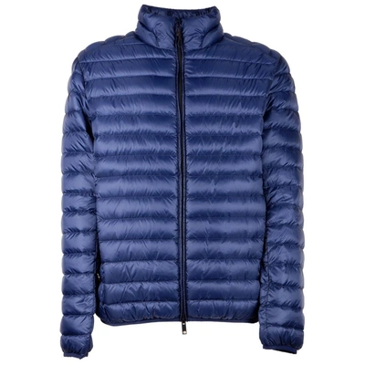 Shop Centogrammi Blue Nylon Jacket