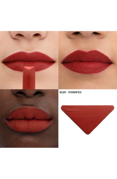 Shop Prada Monochrome Hyper Matte Refillable Lipstick In R29