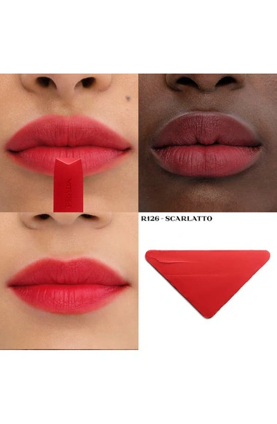 Shop Prada Monochrome Soft Matte Refillable Lipstick In R126