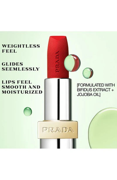Shop Prada Monochrome Soft Matte Refillable Lipstick In P157