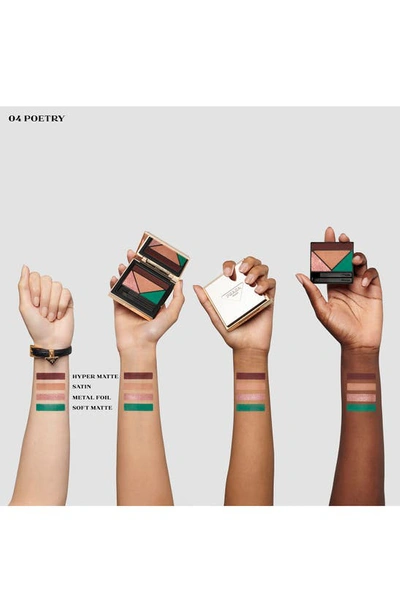 Prada Dimensions Multi-effect Refillable Eyeshadow Palette In 4 Poetry