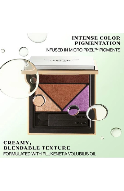 Prada Dimensions Multi-effect Refillable Eyeshadow Palette In 3 Pulse