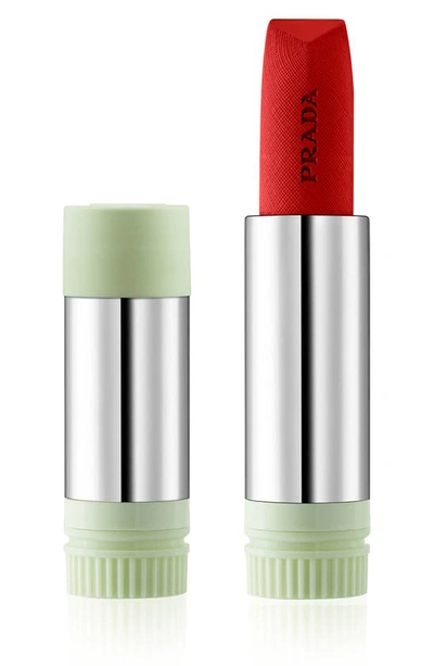 Shop Prada Monochrome Hyper Matte Lipstick Refill In R28