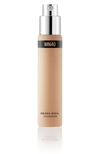 Shop Prada Reveal Skin Optimizing Soft Matte Foundation Refill In Mn40
