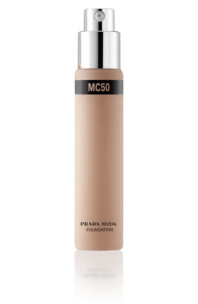 Shop Prada Reveal Skin Optimizing Soft Matte Foundation Refill In Mc50