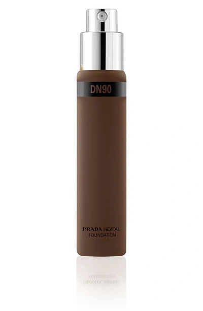 Shop Prada Reveal Skin Optimizing Soft Matte Foundation Refill In Dn90