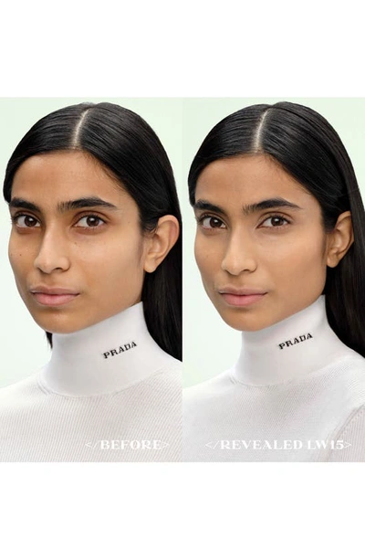 Shop Prada Reveal Skin Optimizing Refillable Soft Matte Foundation In Lw15