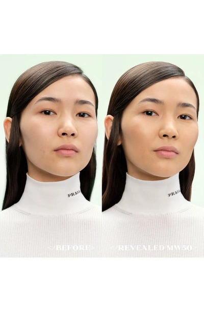 Shop Prada Reveal Skin Optimizing Refillable Soft Matte Foundation In Mw50