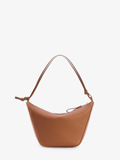 Loewe Mini Hammock Hobo Bag In Classic Calfskin In Buff