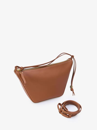 Loewe Mini Hammock Hobo Bag In Classic Calfskin In Buff