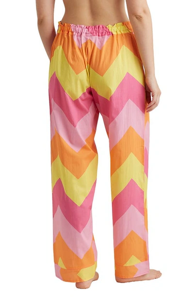 Shop Papinelle Ava Cotton Pajama Pants In Rose Pink