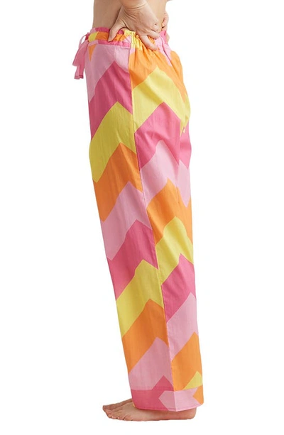 Papinelle Ava Cotton Pajama Pants In Rose Pink