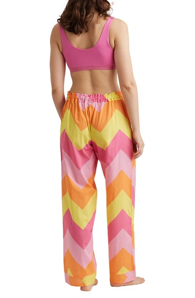 Papinelle Ava Cotton Pajama Pants In Rose Pink