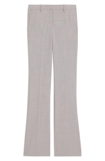 Shop Theory Stretch Wool Trousers In Light Grey Melange