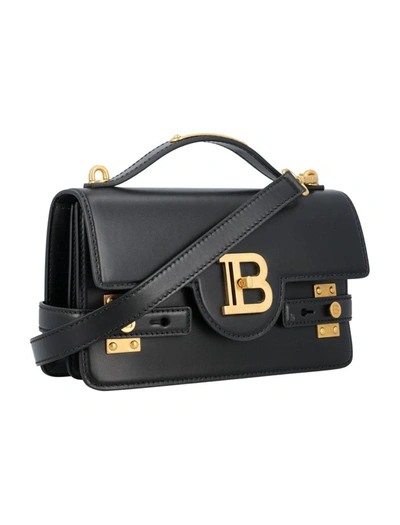 Shop Balmain B-buzz 24 Crossbody Bag In Black