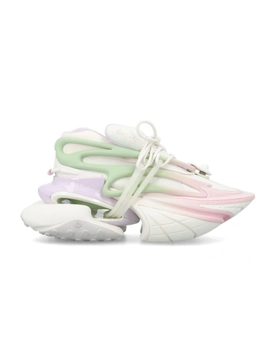 Shop Balmain Unicorn Sneakers In Multi Pastel