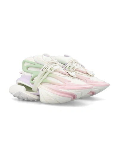 Shop Balmain Unicorn Sneakers In Multi Pastel