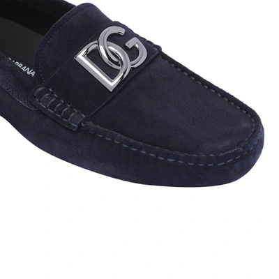 Shop Dolce & Gabbana Flat Shoes In Blue
