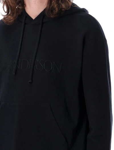 Shop Jw Anderson J.w. Anderson Logo Hoodie In Black