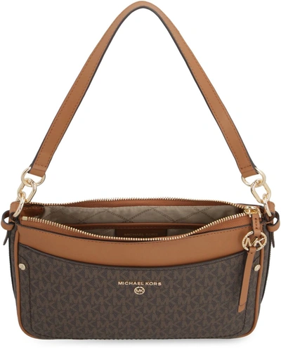 Shop Michael Michael Kors Jet Set Charm Shoulder Bag In Brown