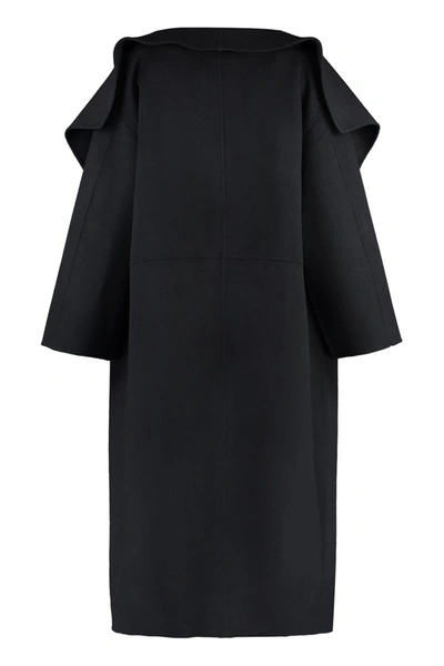 Shop Totême Wool And Cashmere Coat In Black